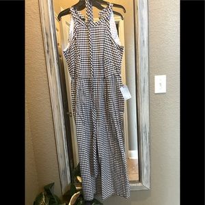 Checkered Black and White Jumpsuit